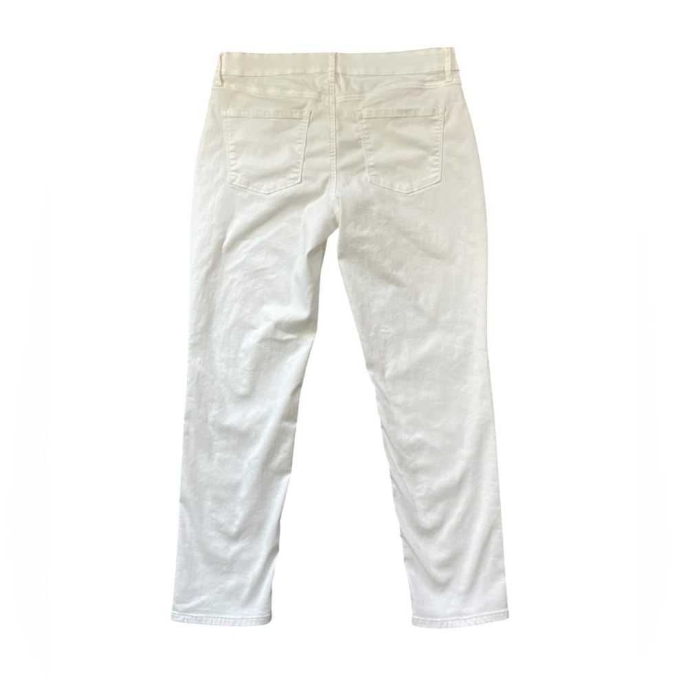 Y7- Girlfriend fit size 12 WHBM White Women’s High-Rise Slim Jeans - Picture 2 of 4